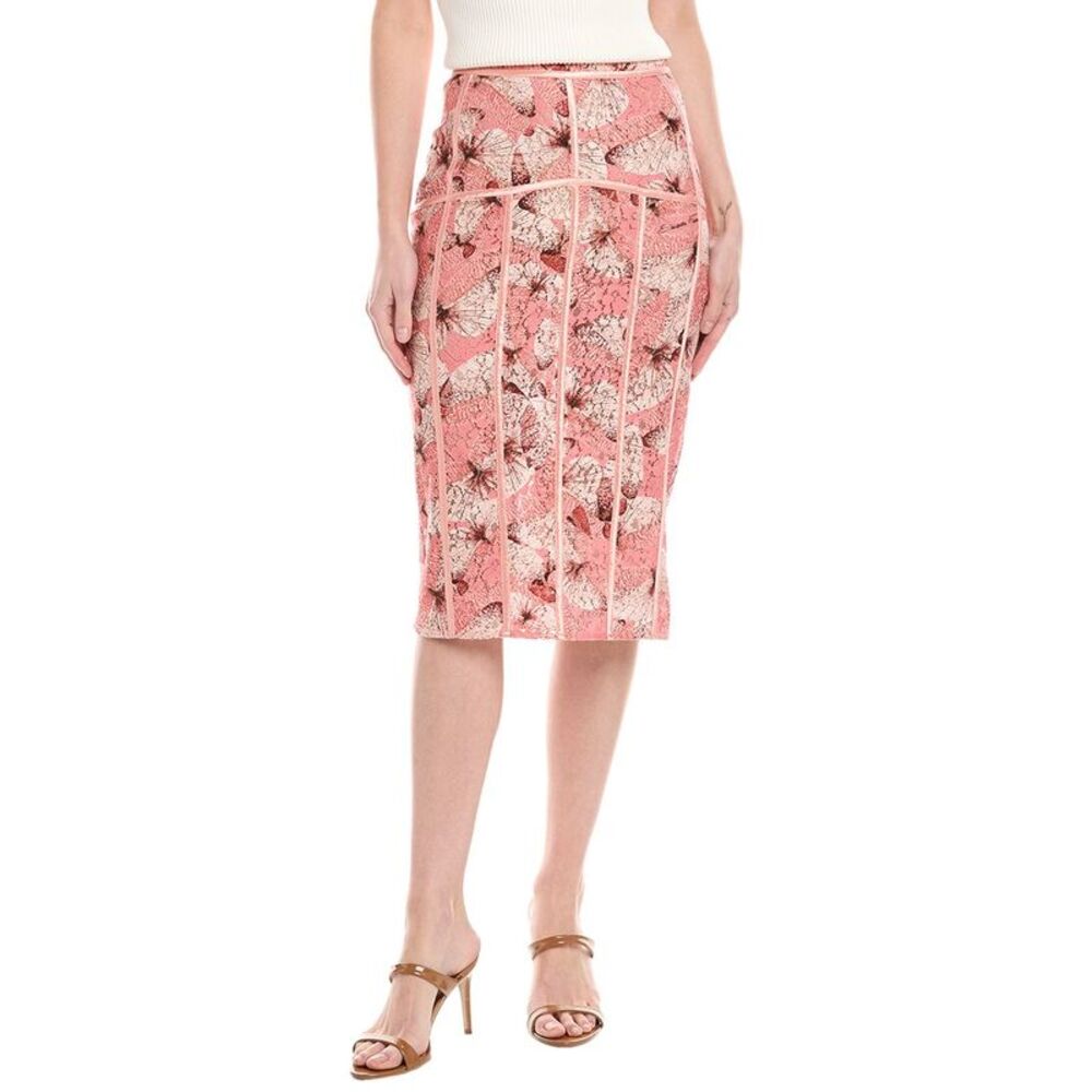 Elisabetta Franchi Womens Lace Skirt, Pink